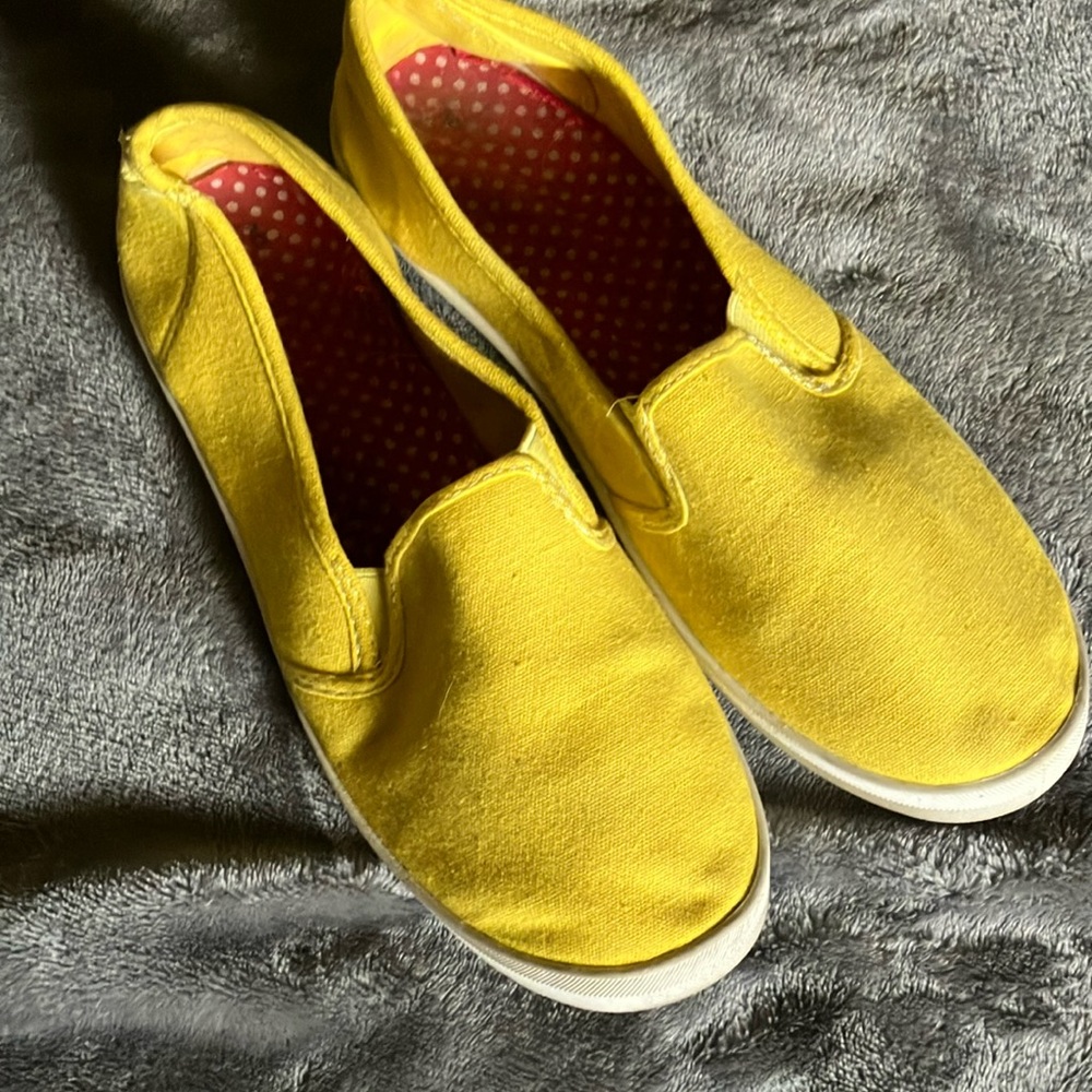 Yellow preowned Slip-On Shoes, just in time for spring